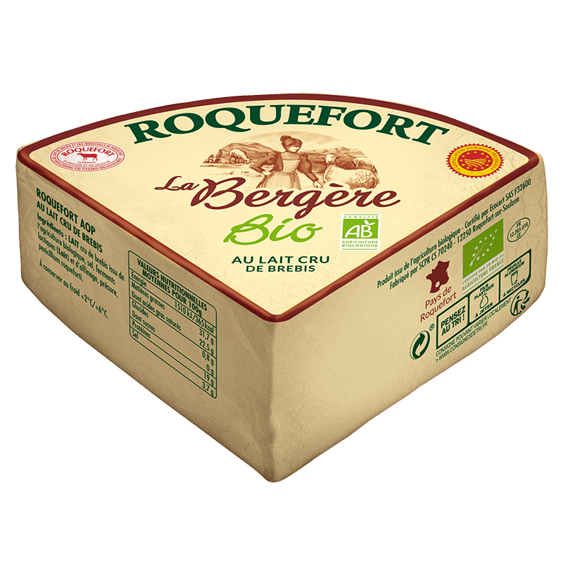 8ème (330g) Roquefort AOP La Bergère Bio